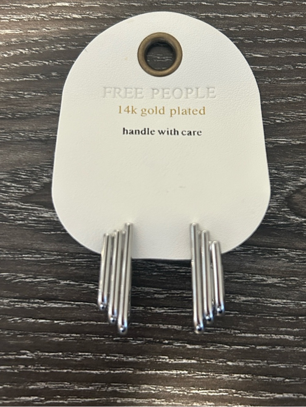 Free People chunky Huggie hoop earring NWT